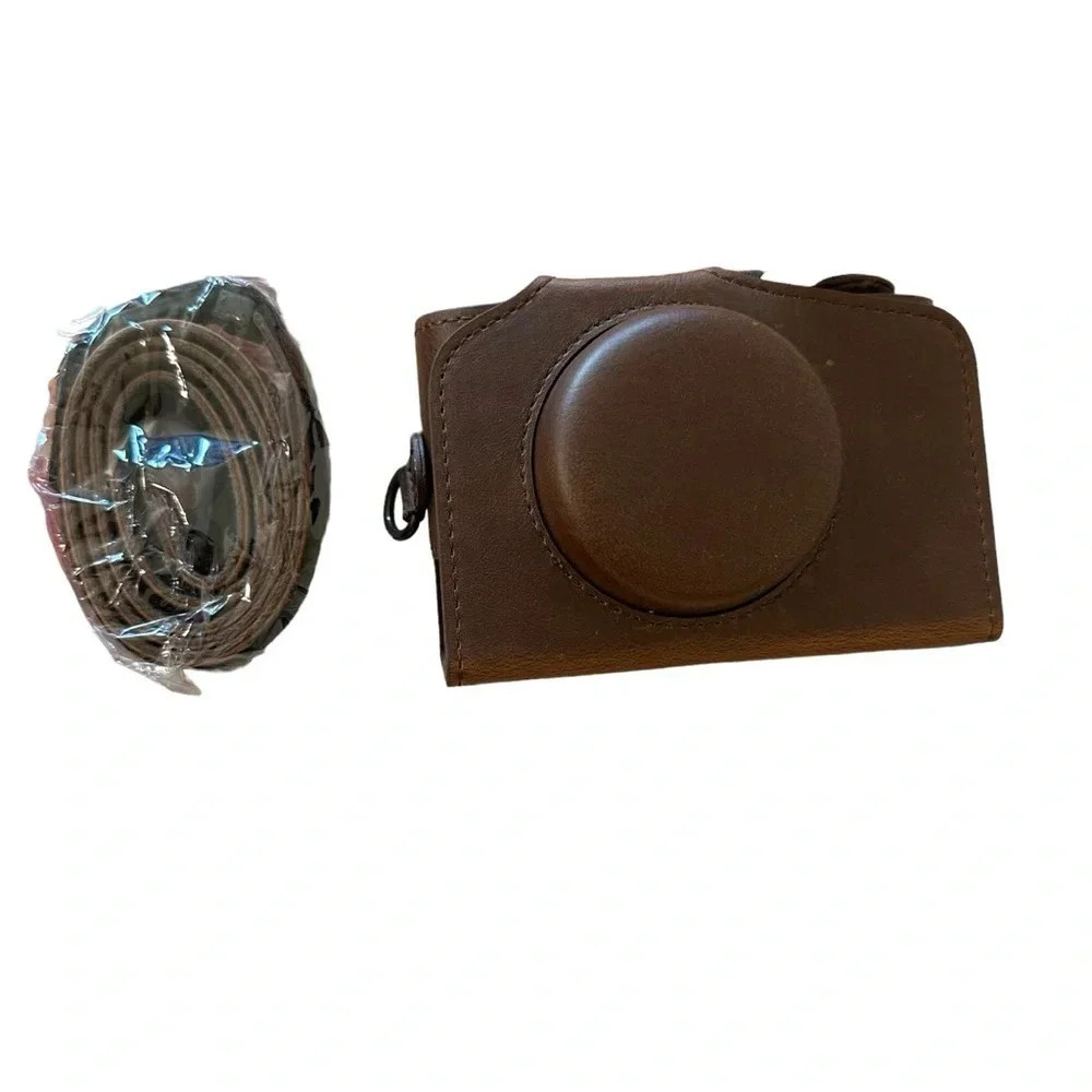Camera Bags Full Body Camera PU Leather Case Bag with Strap for Canon PowerShot